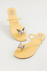 Yellow Butterfly Toering Flats