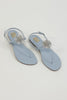 Blue Floral Sandals