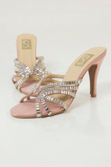Pink Rhinestone Heels
