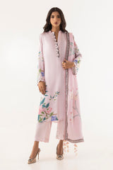 Stitched Satin Shirt + Bottom + Dupatta