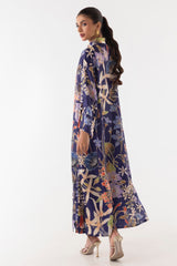 Stitched Poly Satin Shirt + Culotte