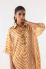 Stitched Striped Printed Shirt + Culotte