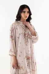 Stitched Satin Printed Shirt + Dupatta