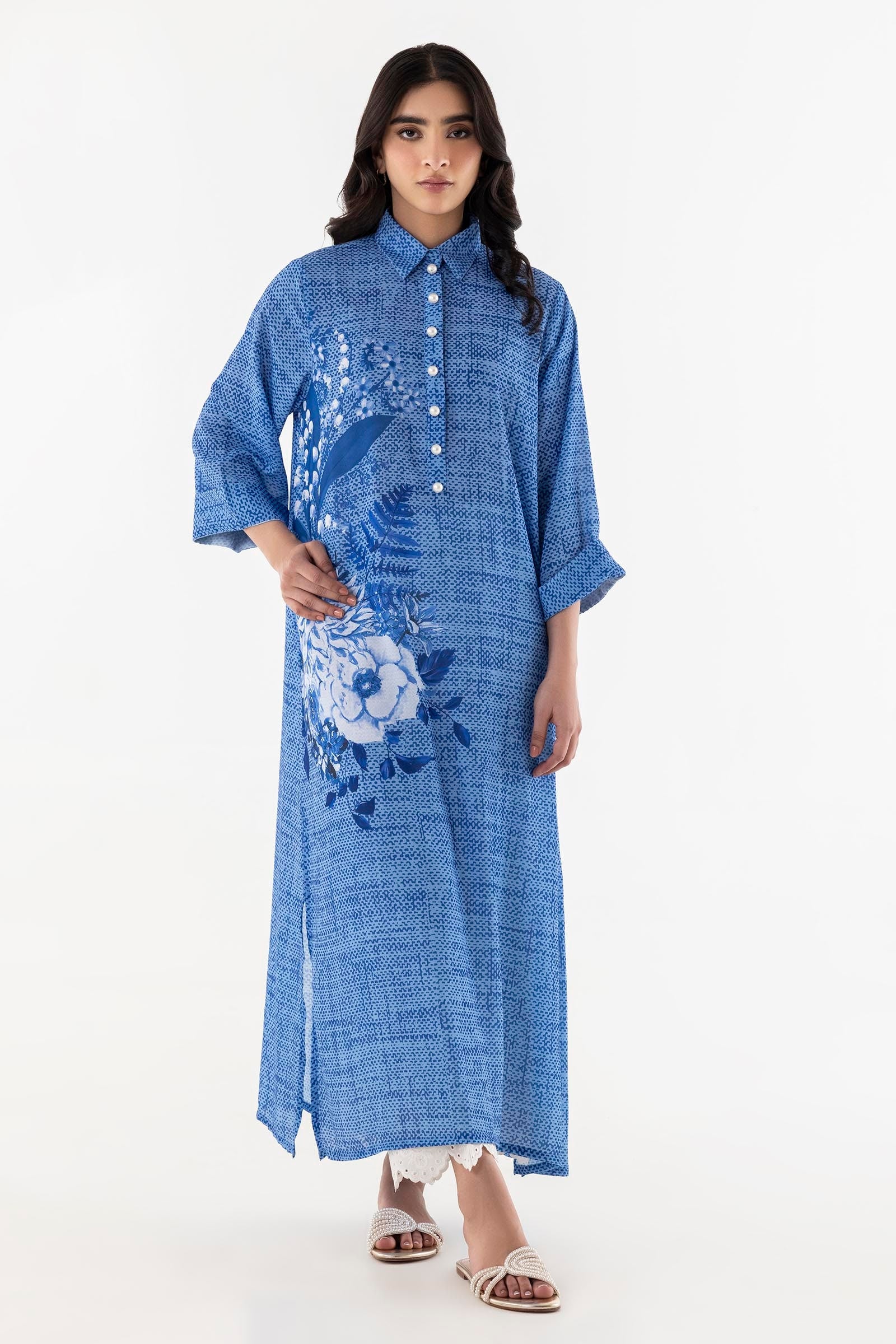 Stitched Multi Printed Shirt