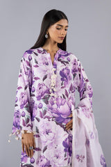 Stitched Satin Shirt + Dupatta