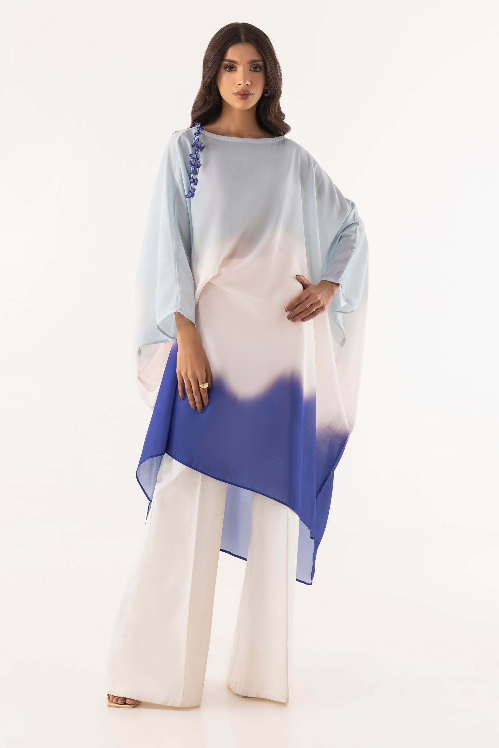 Stitched Satin Printed Tunic Main image