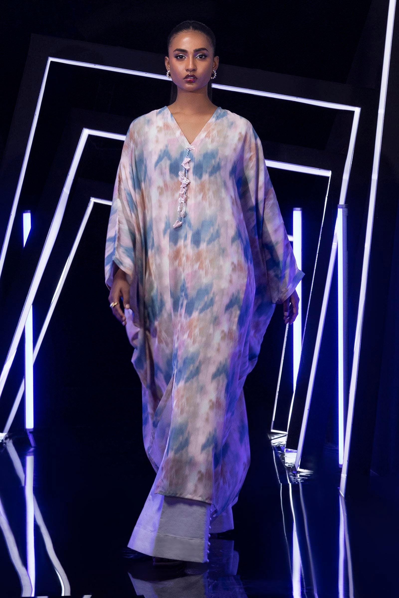 Stitched Crepe Shirt Main image