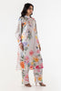Stitched Floral Crepe Shirt + Culotte