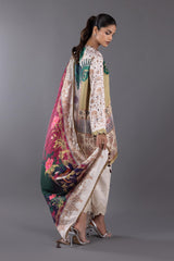 Stitched Satin Shirt + Dupatta