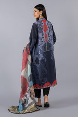 Stitched Satin Shirt + Dupatta
