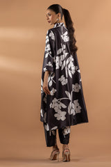 Stitched Satin Shirt + Culotte