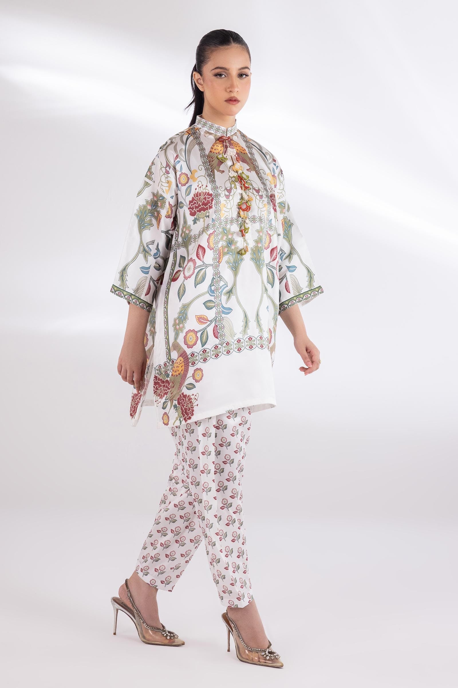 Stitched Silk Shirt + Bottom Main image
