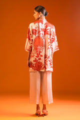 Stitched Silk Shirt + Culotte