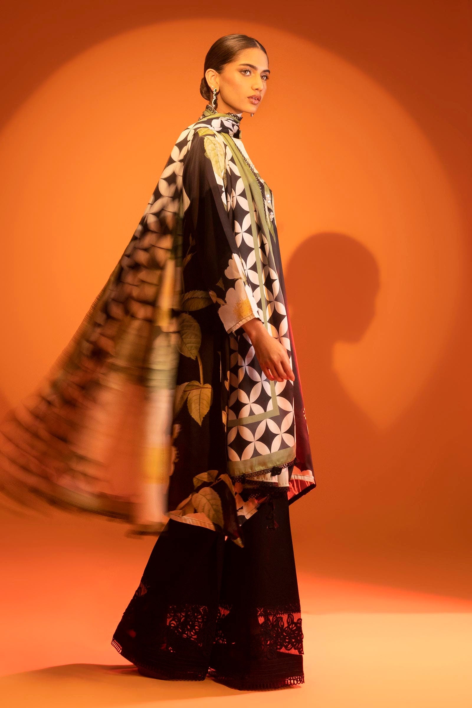 Stitched Silk Shirt + Dupatta Secondary image