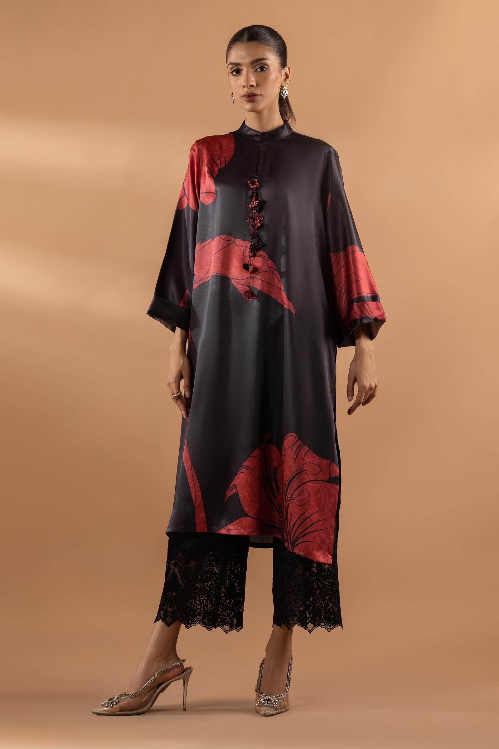 Stitched Satin Shirt Main image