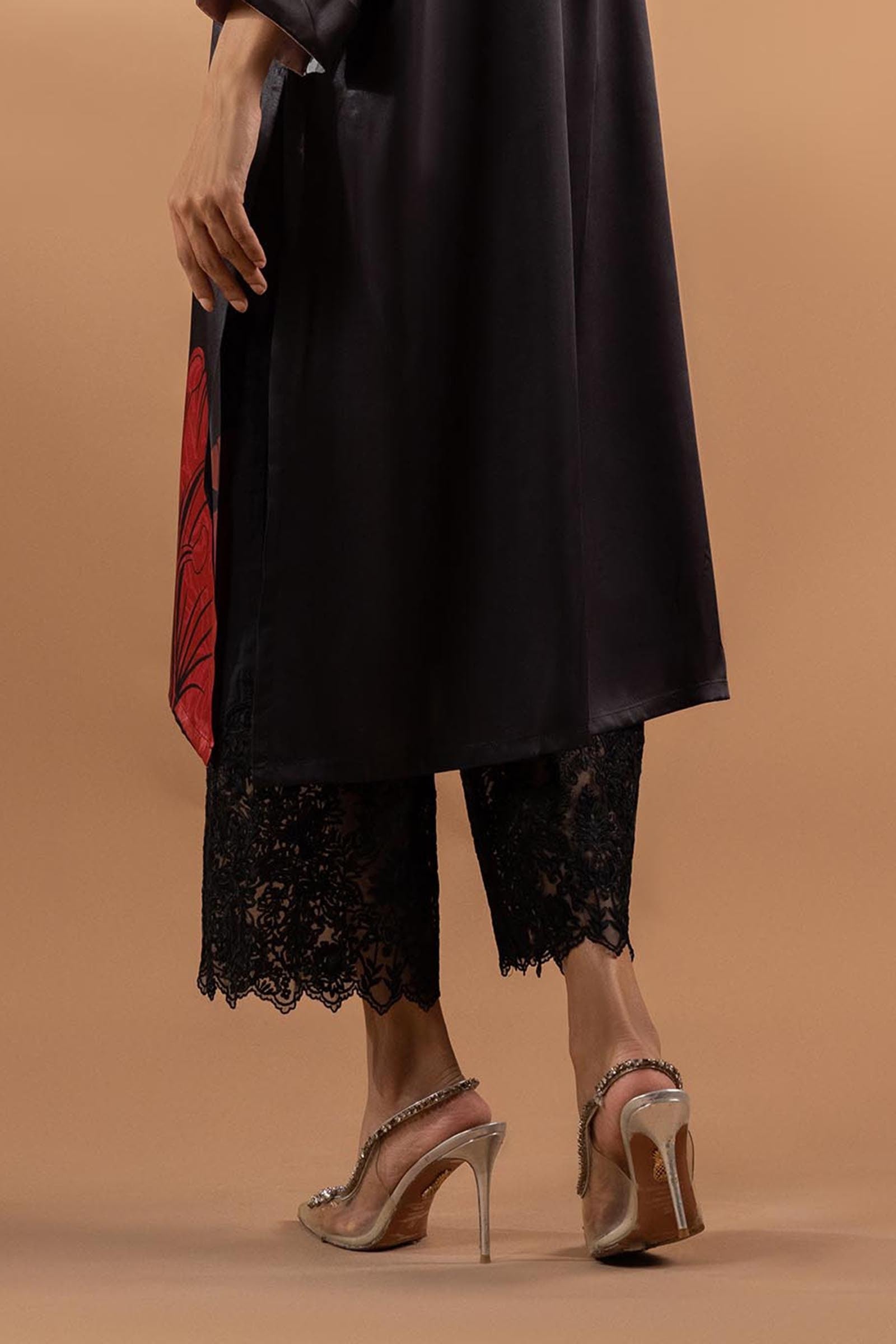 Stitched Black Pants Secondary image