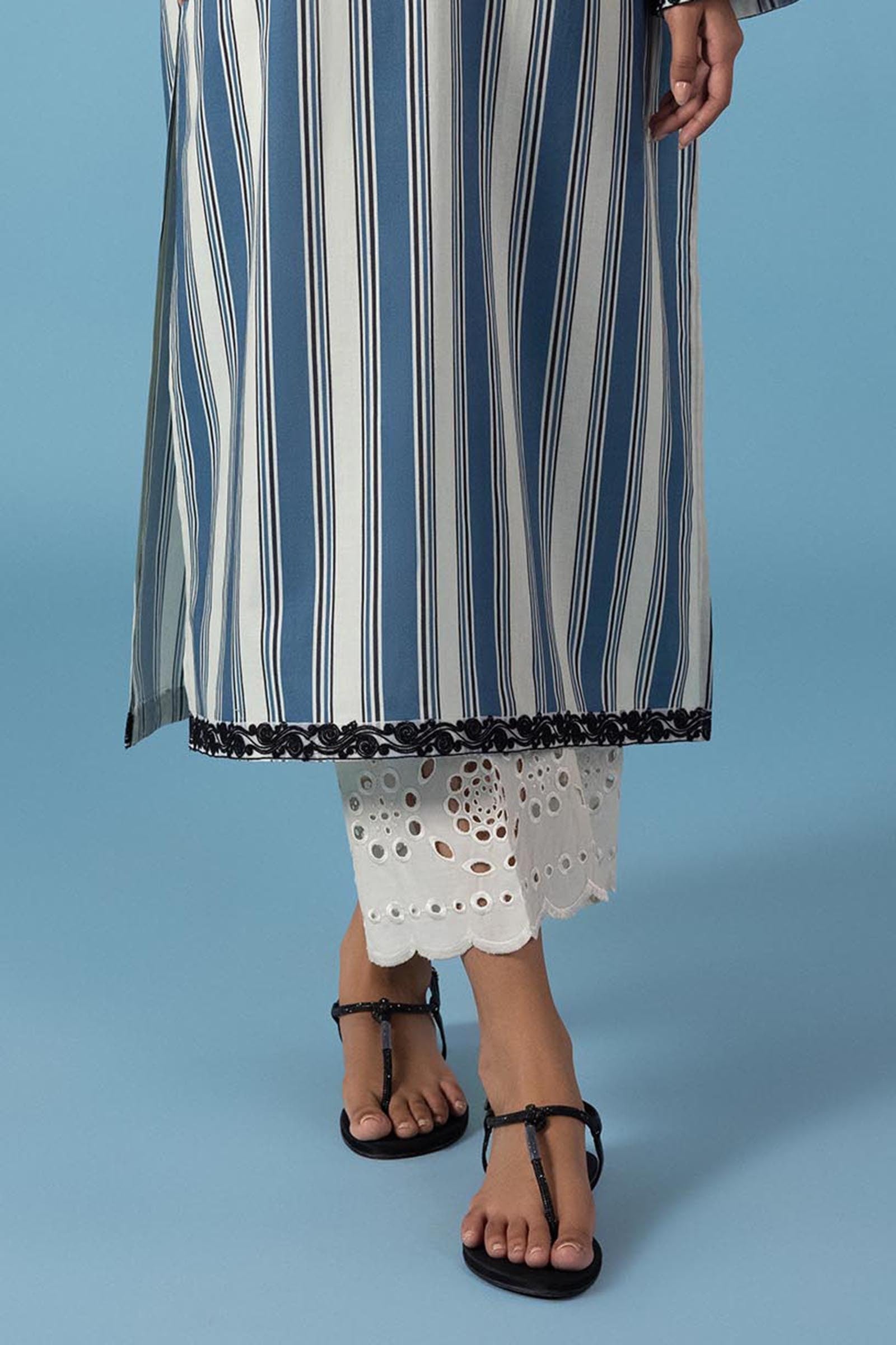 Stitched Lawn Culotte Main image