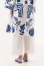 Stitched Lawn Embroidered Scalloped Culotte