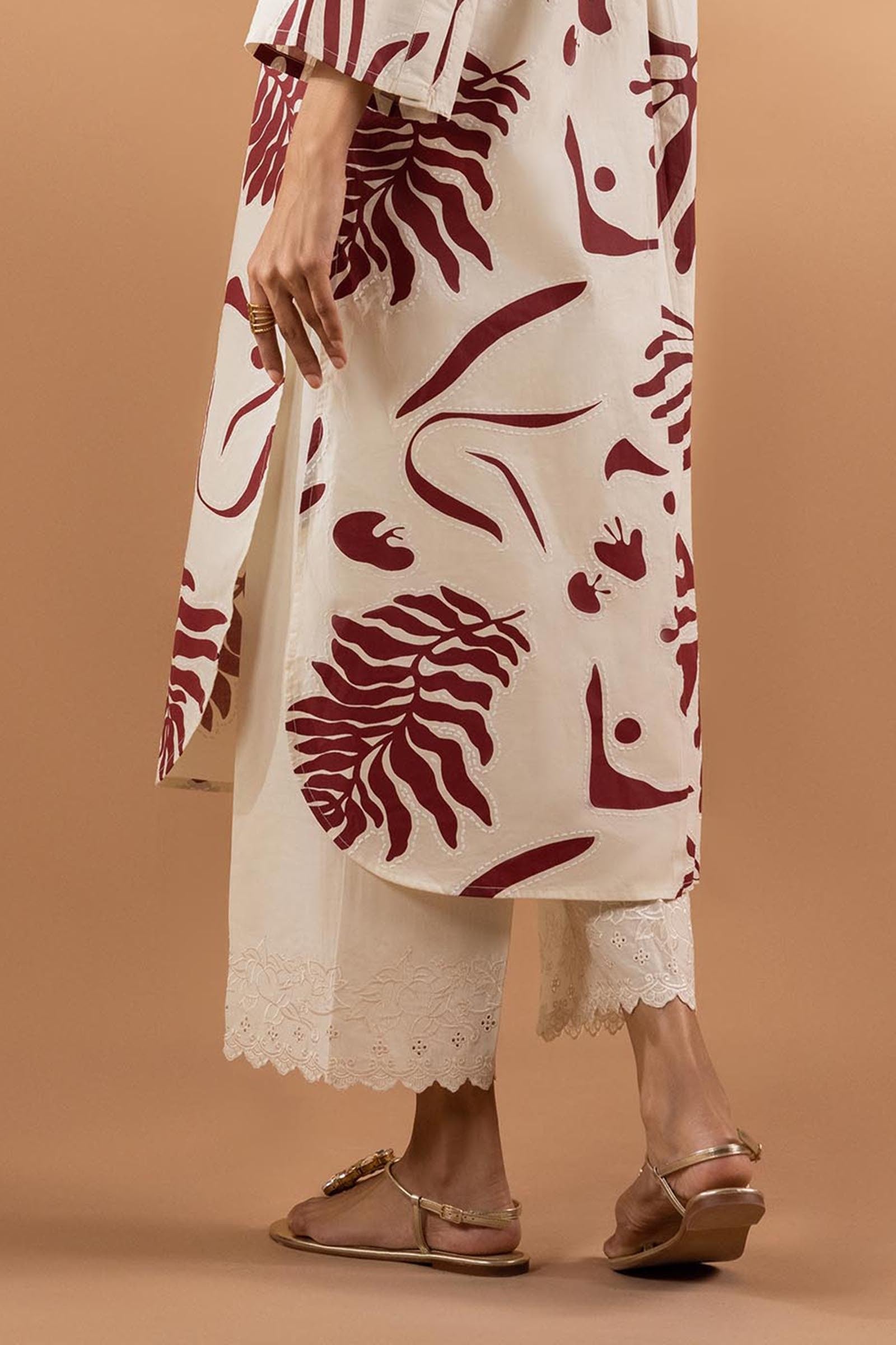 Stitched Lawn Culotte Main image
