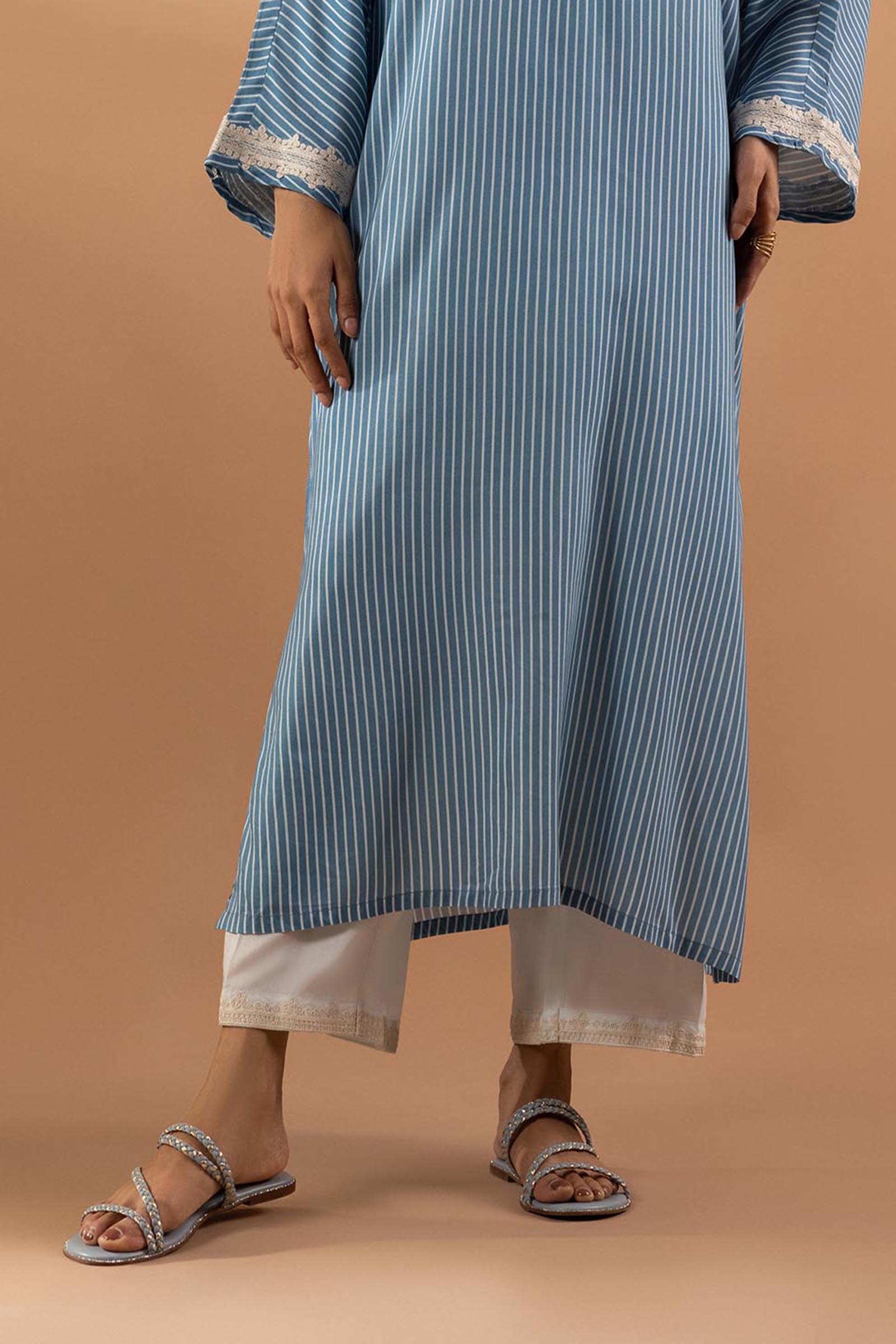Stitched Linen Culotte Main image