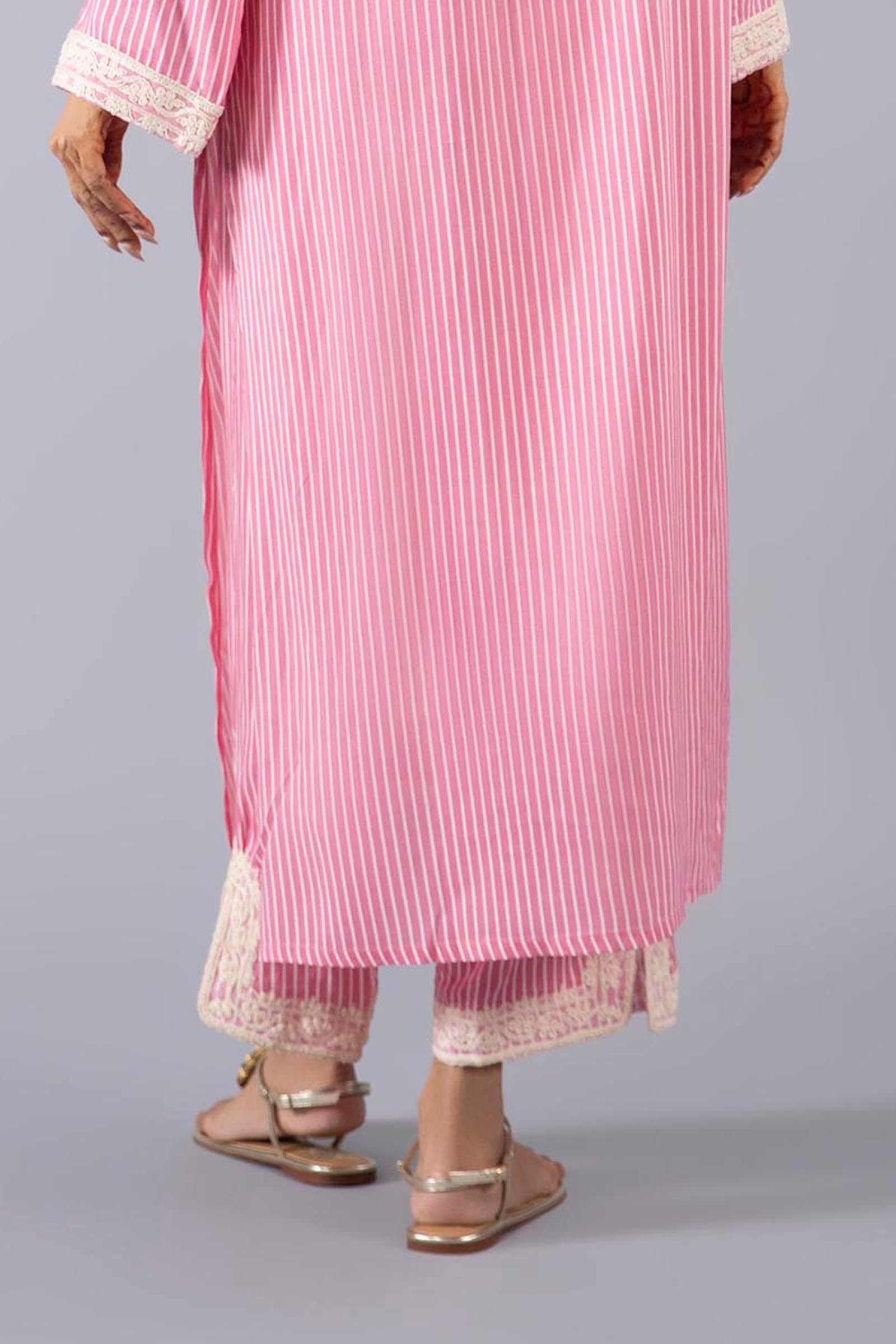 Stitched Embroidered Linen Culotte Main image