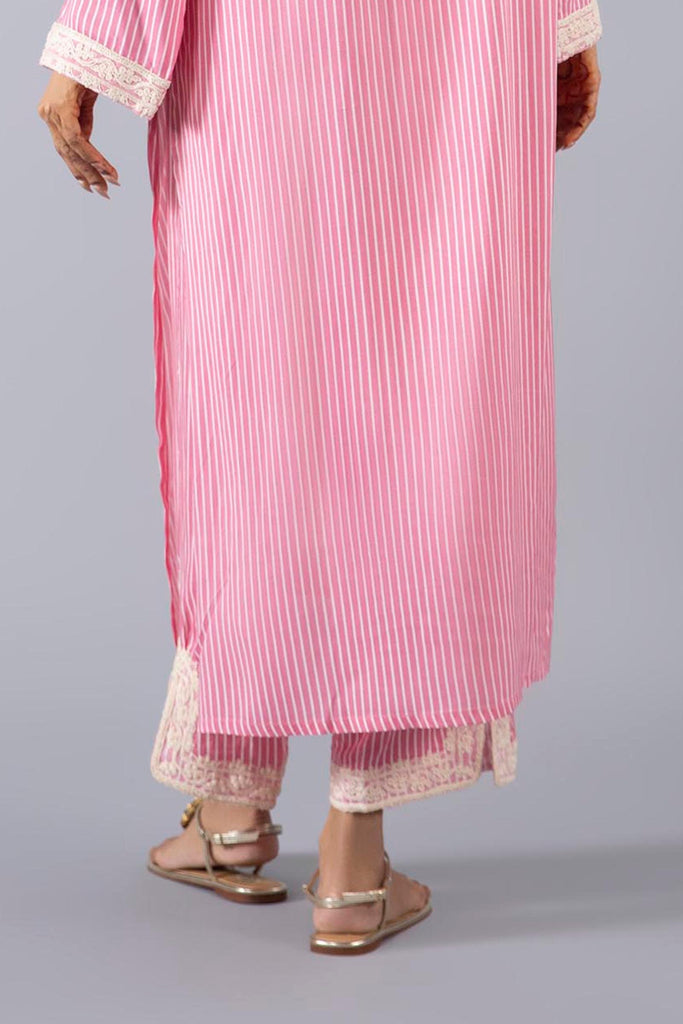 Stitched Embroidered Linen Culotte