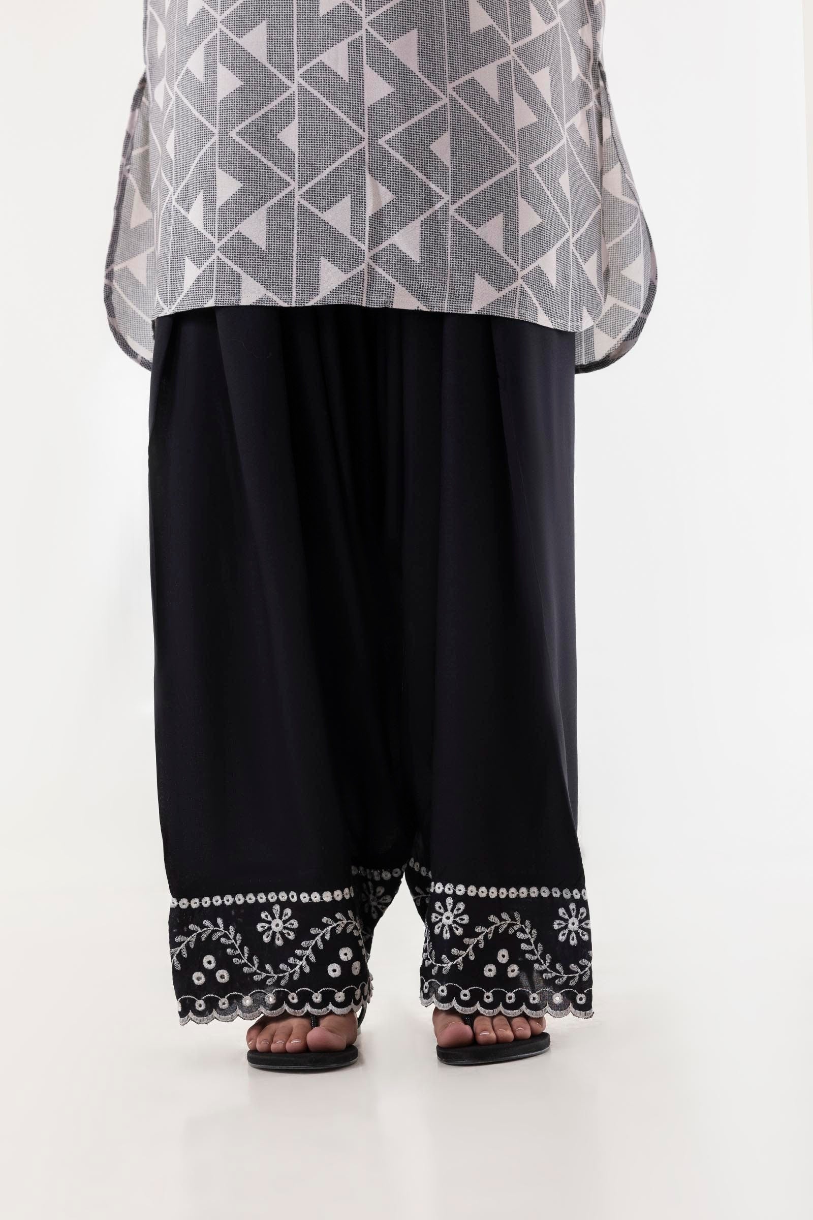 Stitched Linen Shalwar Secondary image