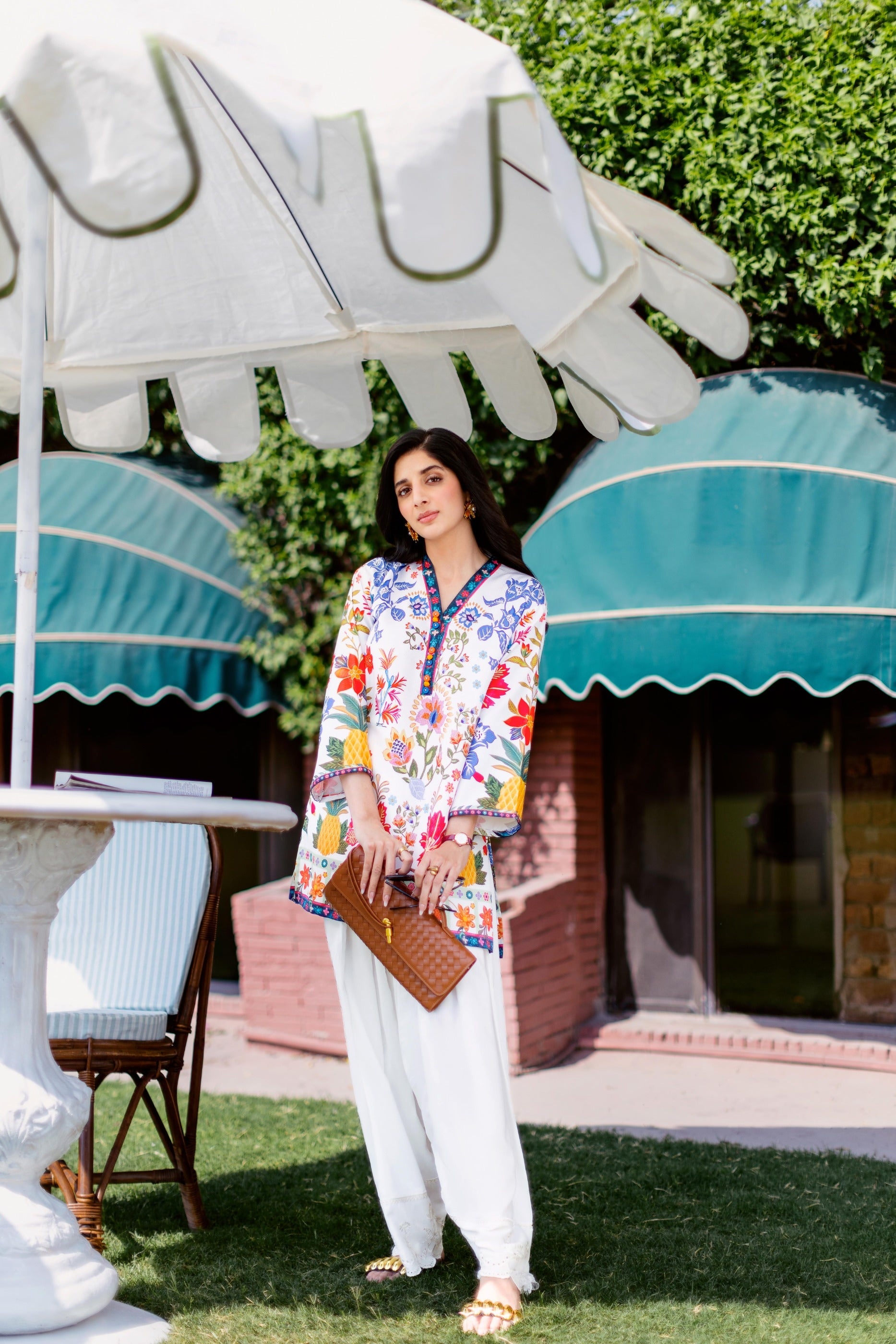 Stitched Embroidered Linen Shalwar Main image