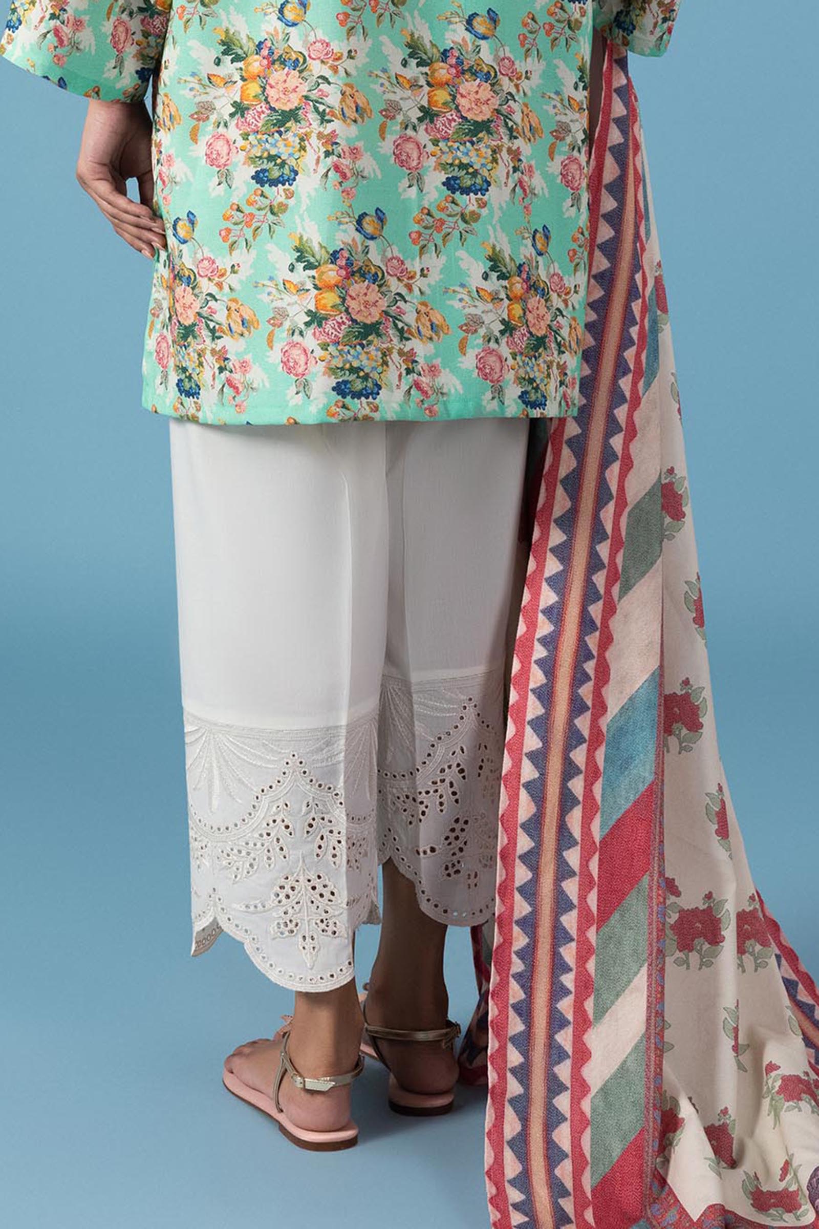 Stitched Lawn Culotte Secondary image