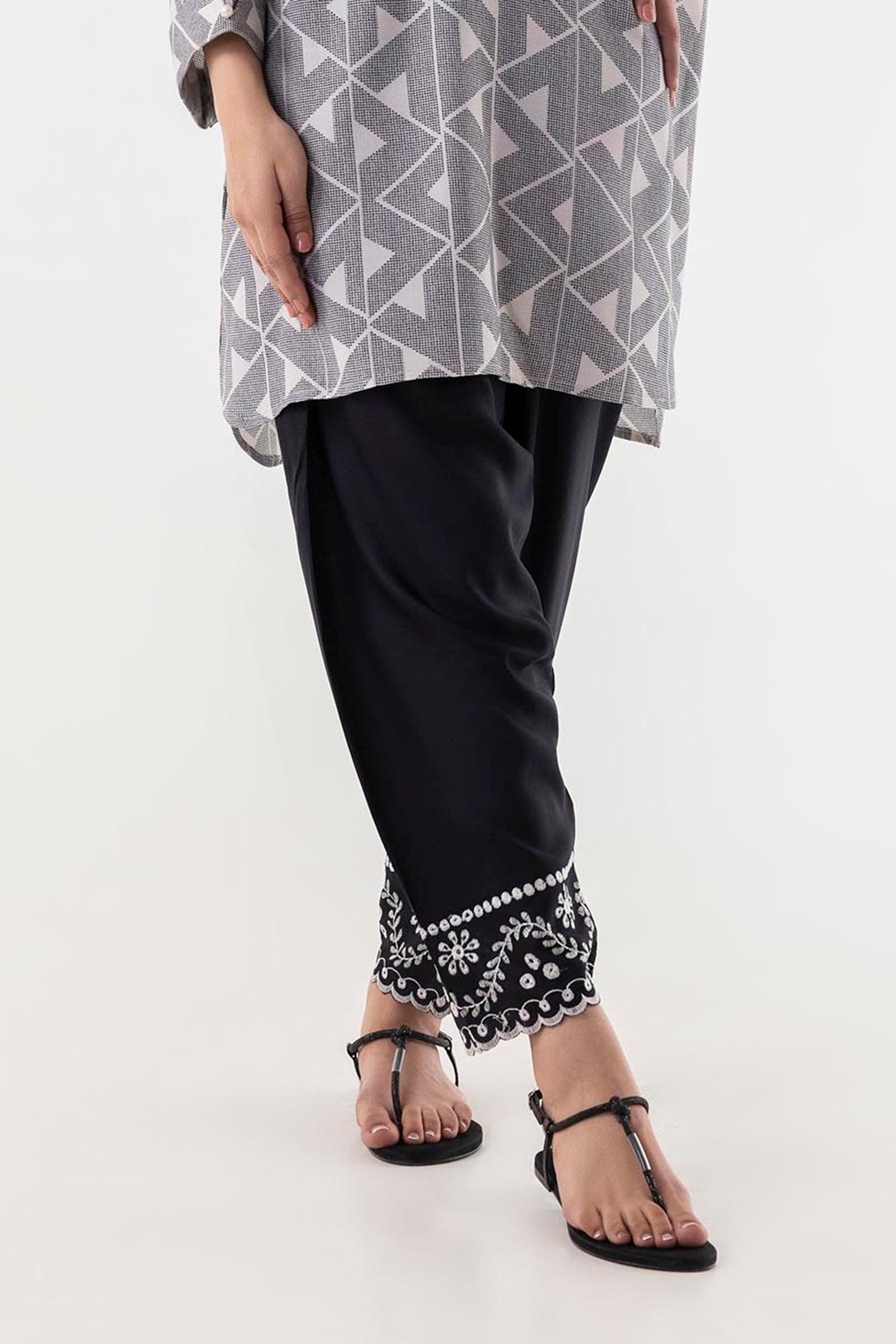 Stitched Embroidered Linen Shalwar Main image