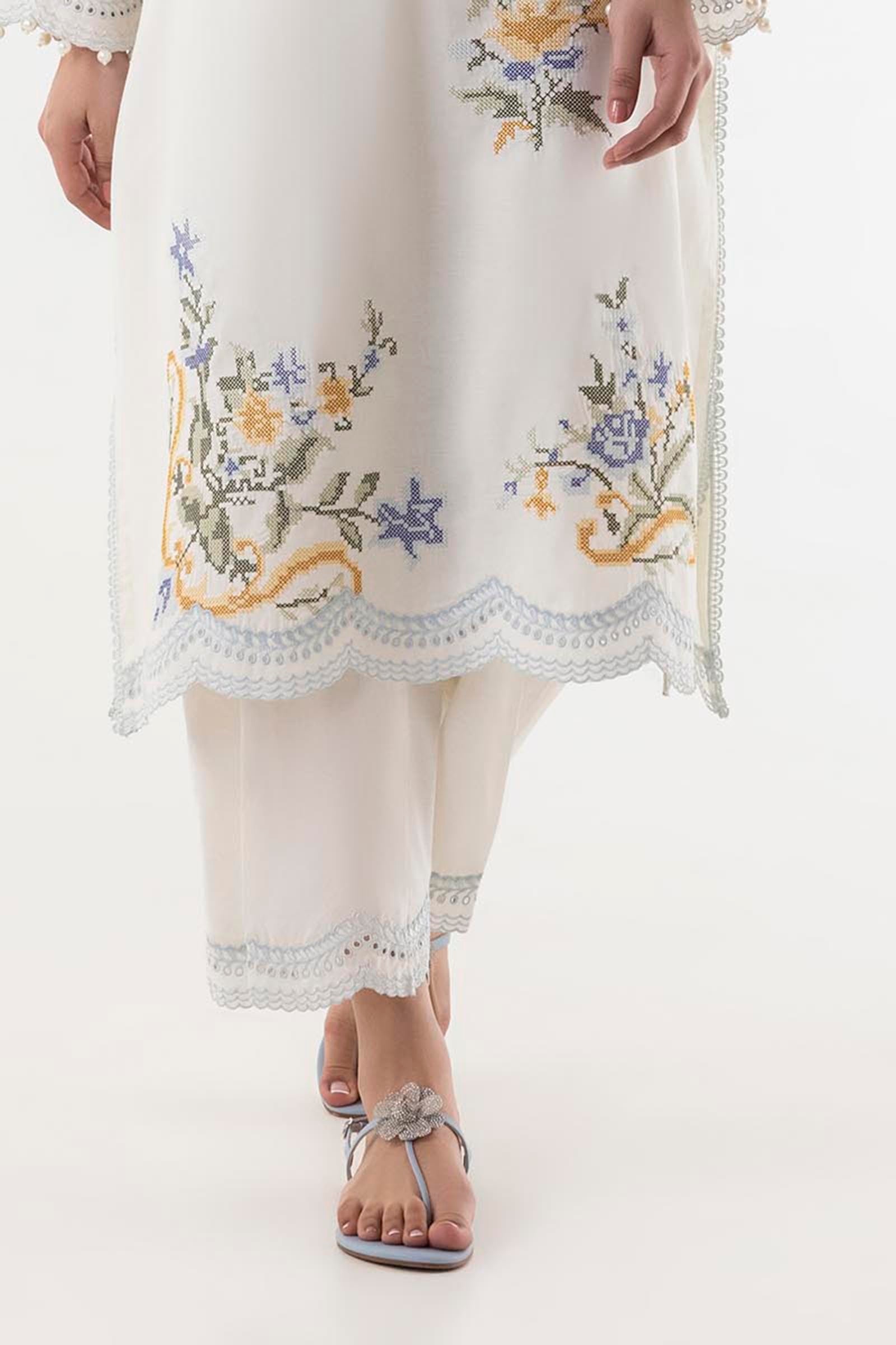 Stitched Lawn Culotte Main image