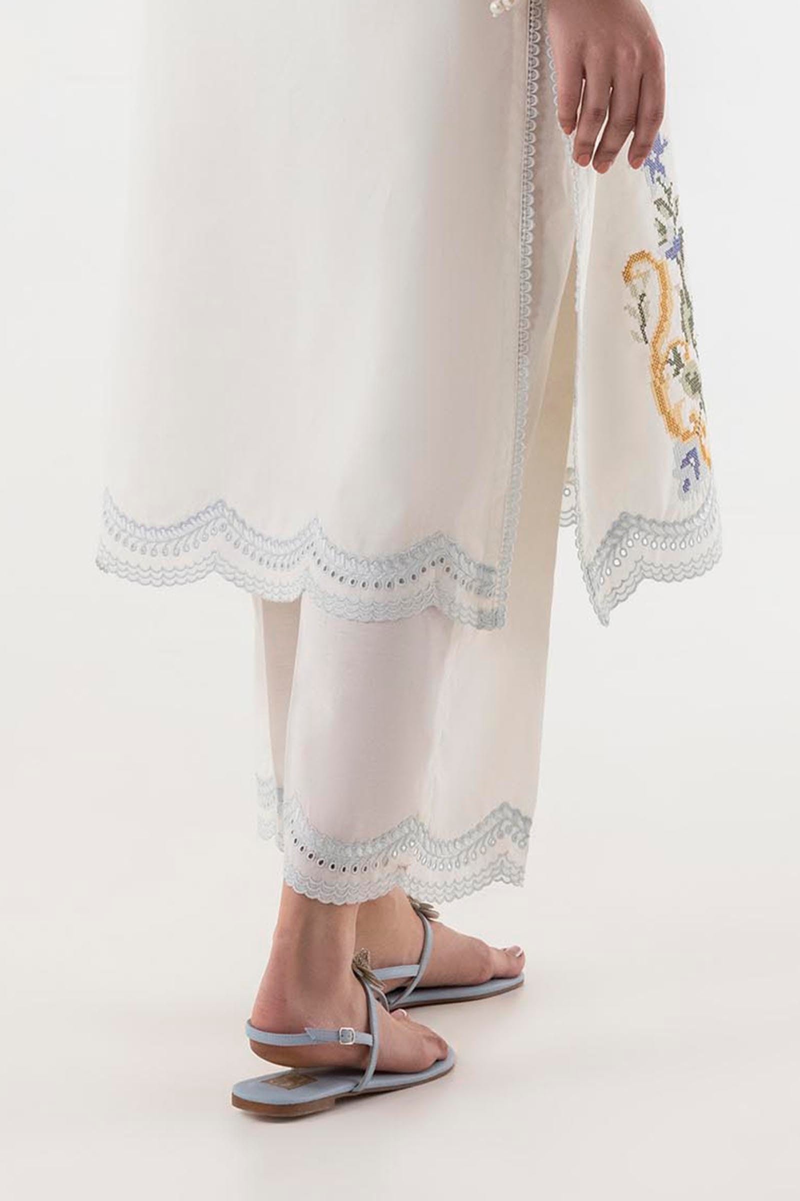 Stitched Lawn Culotte Secondary image