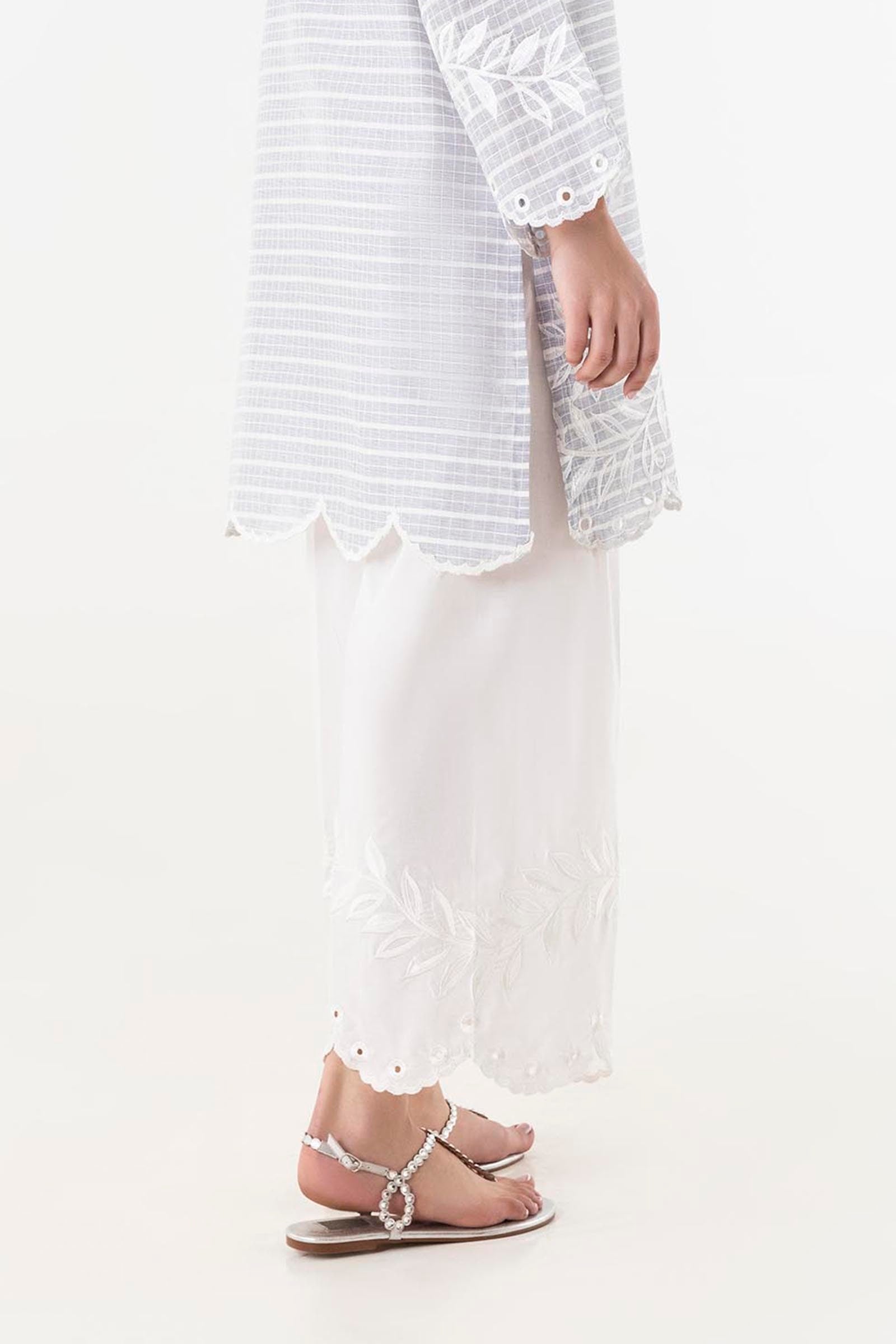 Stitched Lawn Embroidered Culotte