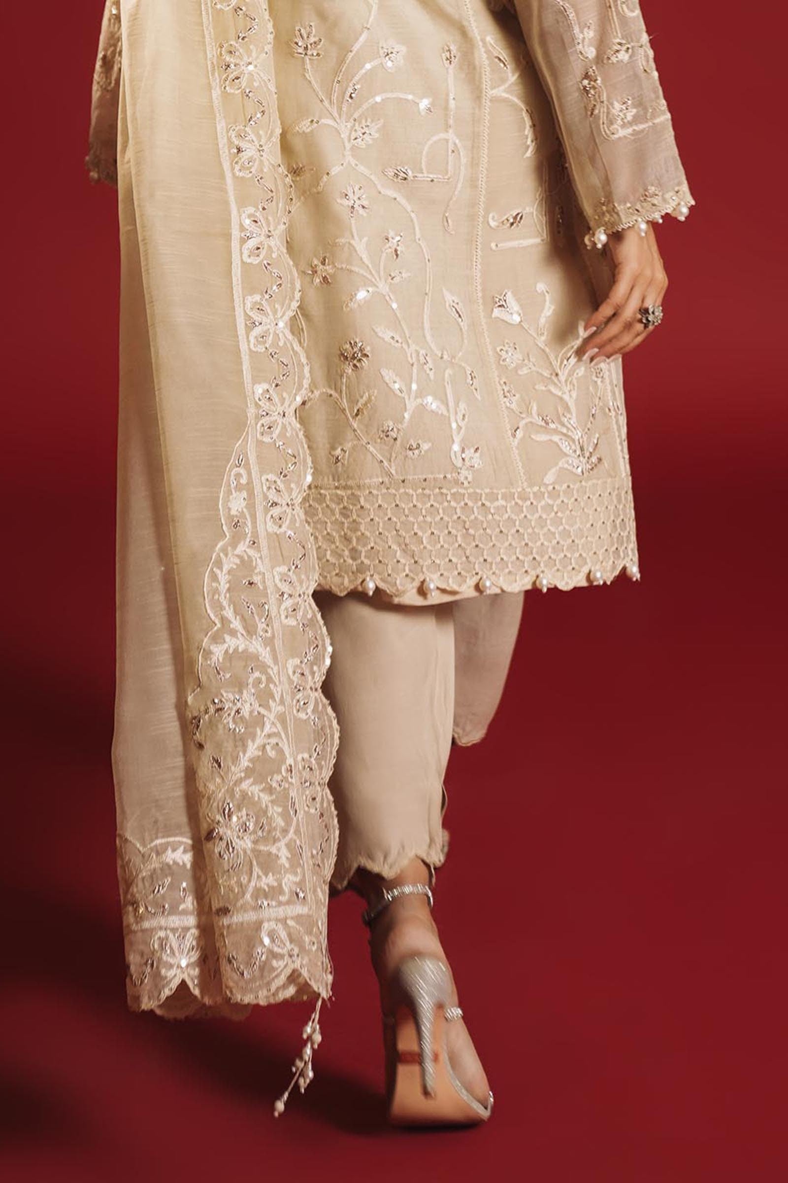Stitched Silk Shalwar Main image