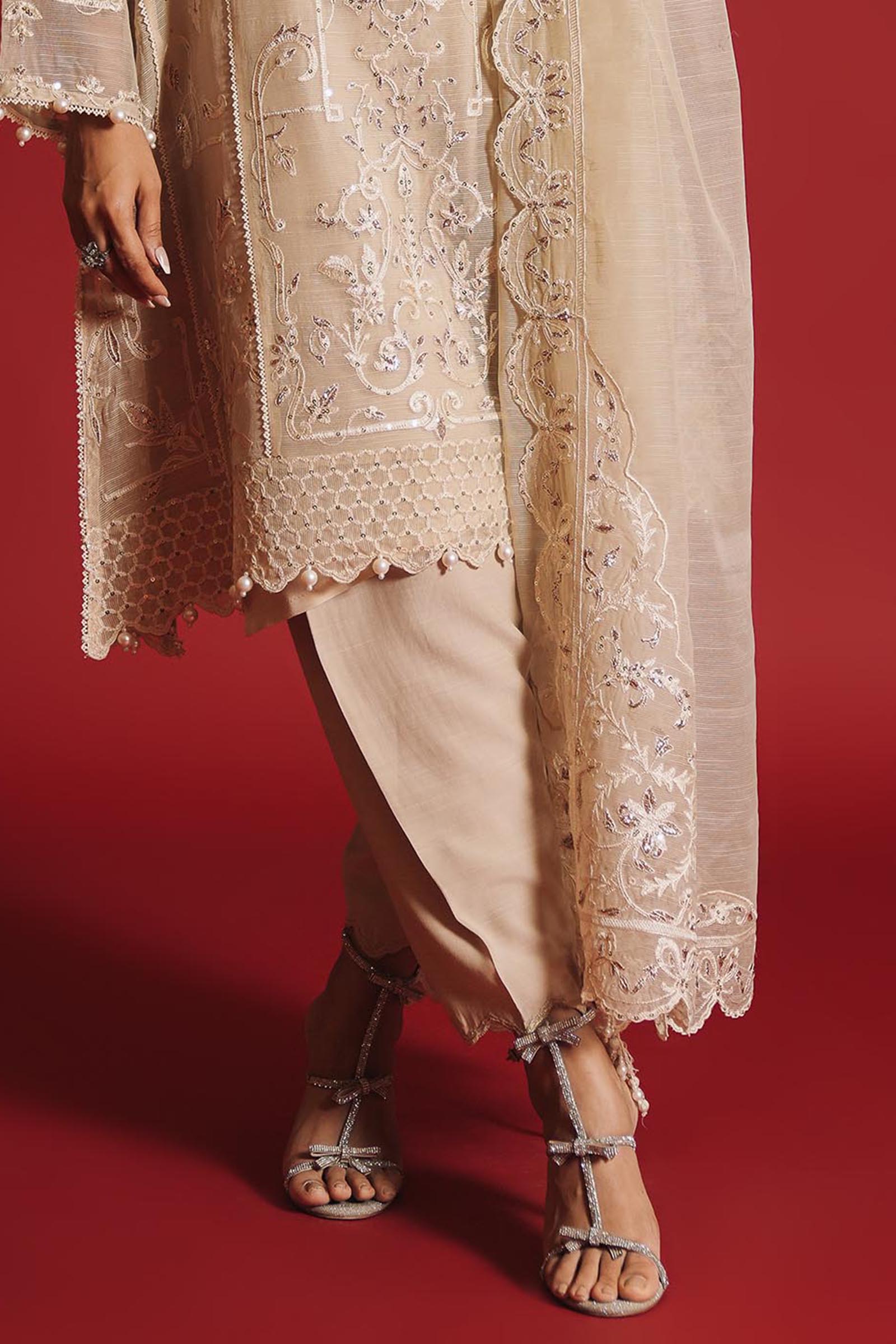 Stitched Silk Shalwar Secondary image