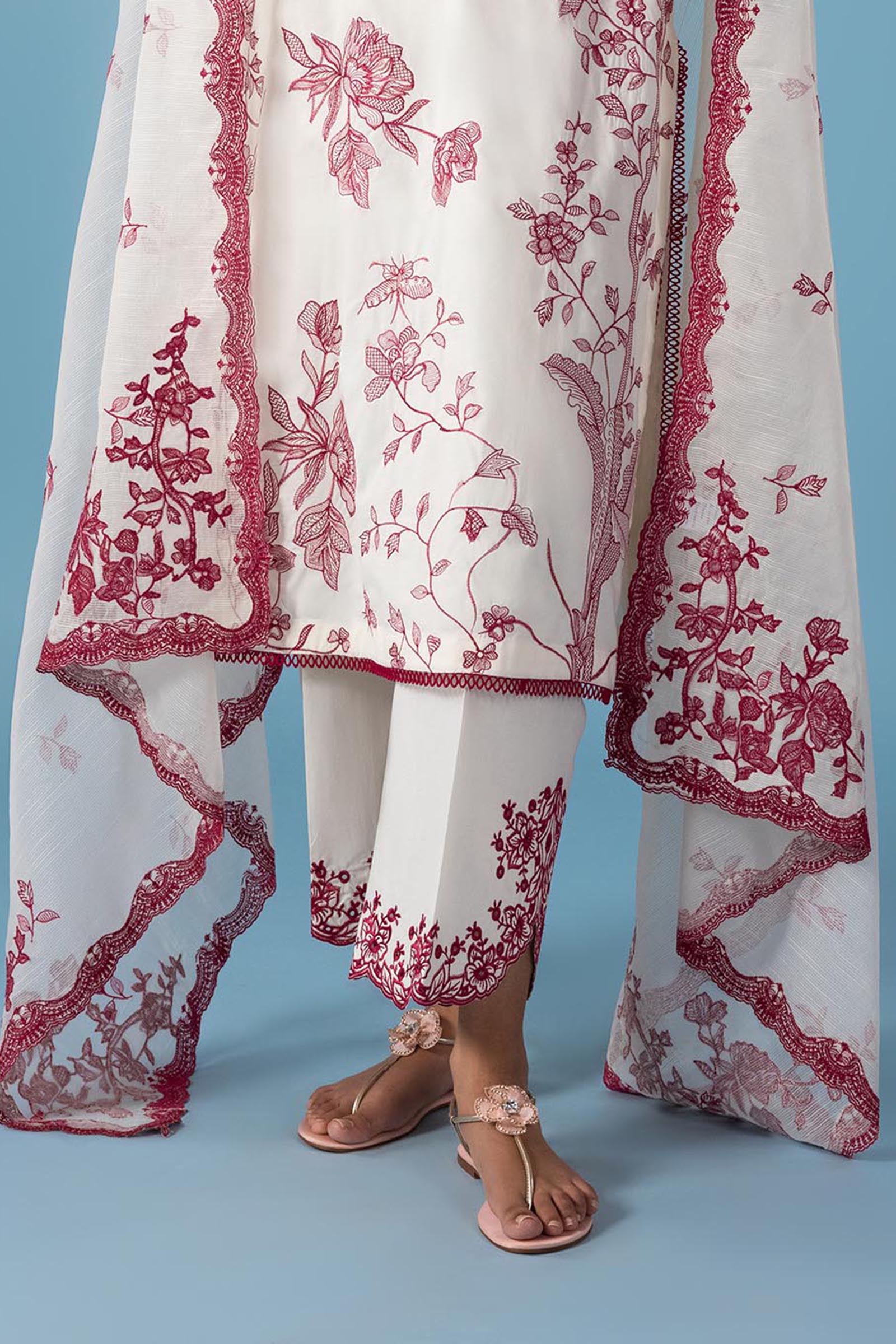 Stitched Lawn Culotte Secondary image