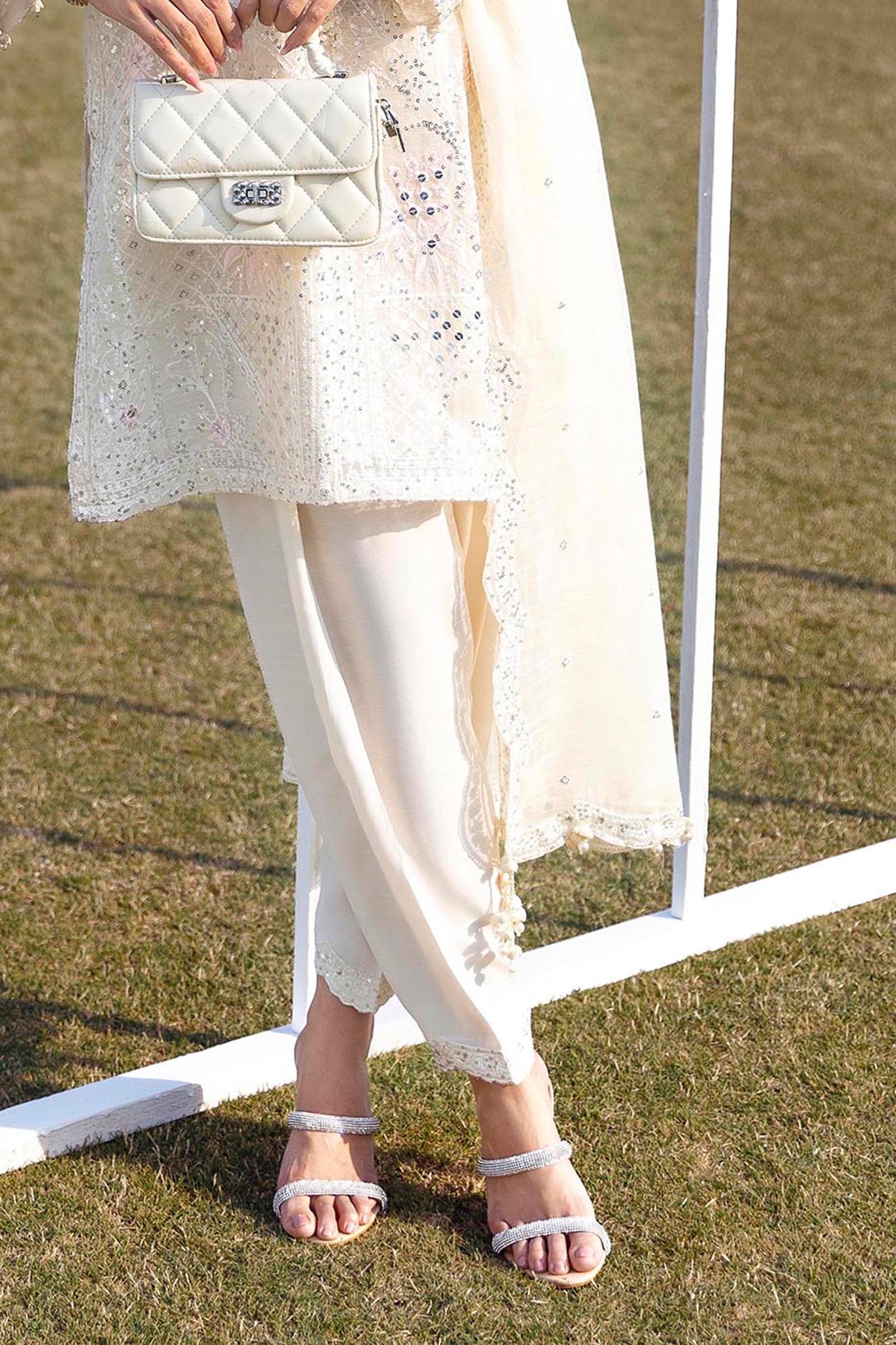 Stitched Embroidered Cotton Shalwar Main image