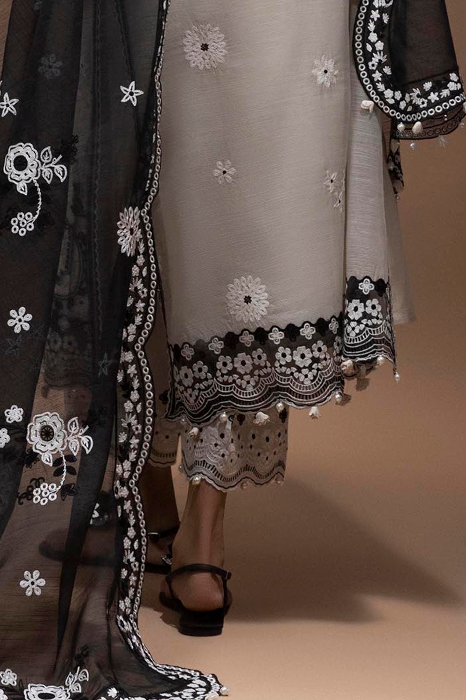 Stitched Embroidered Bottom Secondary image
