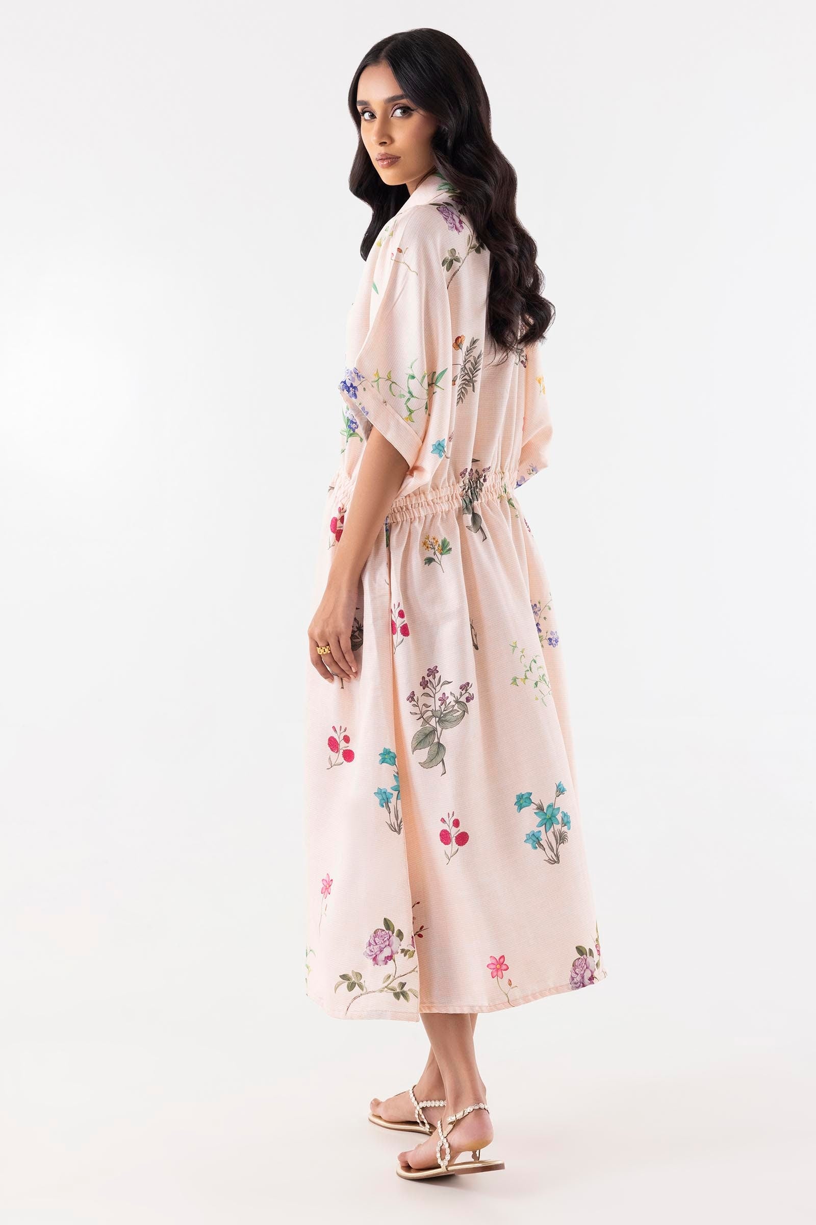 Stitched Pink Dress Secondary image