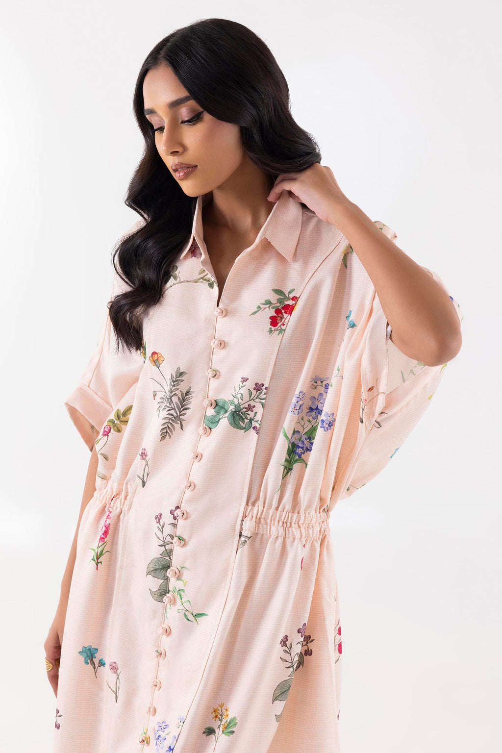 sana safinaz pink dress Modern Net SANA SAFINAZ Party Wear Master Copy 2019 - Master Replica Pakistan
