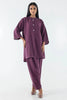 Stitched Dark Muave Printed Shirt + Shalwar