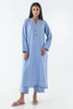 Stitched Sky Blue Printed Shirt + Culotte